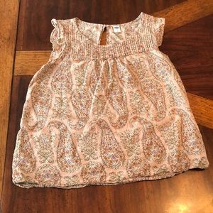 Paisley short sleeved blouse